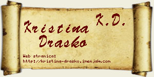 Kristina Draško vizit kartica